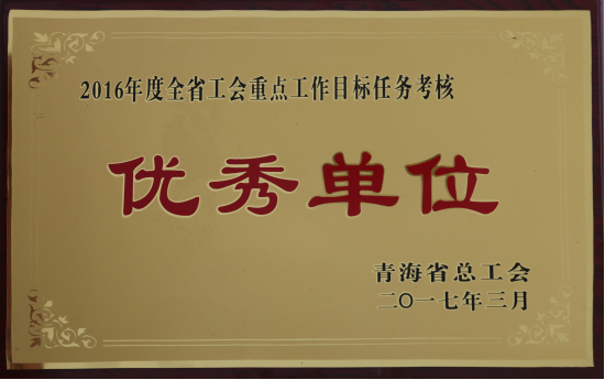 省物產(chǎn)集團工會(huì )再度榮獲全省工會(huì )“2016年度重點(diǎn)工作任務(wù)考核優(yōu)秀單位”